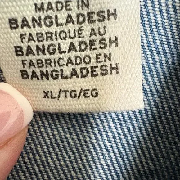 Levi Strauss Signature Gold Denim Trucker Jacket Men XL Y2K Streetwear Skater - Picture 5 of 8